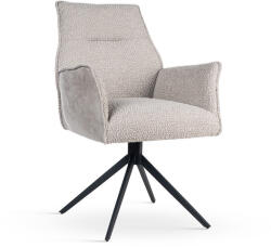 ATREVE SOPHIA Forgó Fotel Bézs PU Fekete Lábbal (ATE-SOPHCHPUTBGEBCKI)