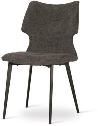 ATREVE CHILCOTE Modern Kárpitozott Szék Sötétszürke Szövettel Fekete Lábakkal (ATE-CHILCHXXDGYBCKI)