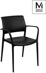 King Home Modesto Design Petra Polipropilén Szék Fekete Matt (KHM-1211-APC)