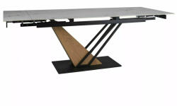 SIGNAL MEBLE Genesis Prémium Bővíthető Kerámia Étkezőasztal Matt Fehér Tölgy (SIG-GENESISBD180)