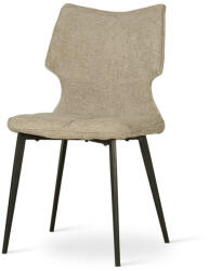ATREVE CHILCOTE Modern Kárpitozott Szék Bézs Szövettel Fekete Lábakkal (ATE-CHILCHXXLBNBCKI)