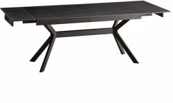 SIGNAL MEBLE Imperia 180 Kihúzható Kerámia Étkezőasztal Matt Fekete (SIG-IMPERIAC180) - prodis