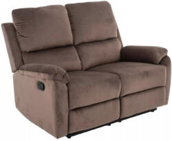 SIGNAL MEBLE Spencer 2 Kétszemélyes Kinyitható Bársony Kanapé Cappuccino (SIG-SPENCER2VCA)