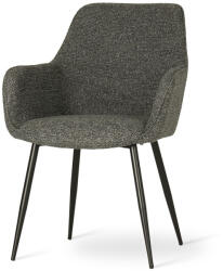 ATREVE NANO Forgó Kárpitozott Szék Szürke Fekete Lábakkal (ATE-NANOCHXXGEYBCKI)