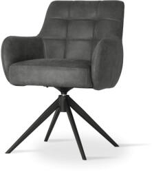 ATREVE MATERO Forgó Fotel Antracit Kárpitozott Karfás (ATE-MATECHXXATEBCKI)