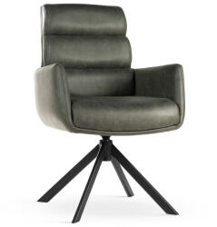 ATREVE CIPHER Forgó Fotel Zöld Bársony Karfás (ATE-CIPHCHPUGENBCKI)