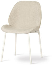 ATREVE TREND Kárpitozott Szék Bézs Szövet Fehér Lábakkal (ATE-TRENCHXXBGEWTEI)