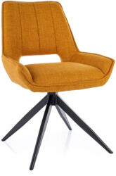 SIGNAL MEBLE Tello Bjorn Forgó Étkezőszék Curry Szövet Fekete Vázzal (SIG-TELLOBJCCU)