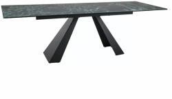 SIGNAL MEBLE Salvadore Verde Alpi Bővíthető Kerámia Étkezőasztal Tengerkék Márvány Mintázattal (SIG-SALVADORETVC160)