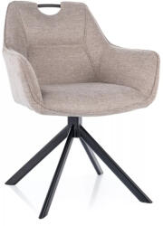 SIGNAL MEBLE Remo Brego Forgó Szék Világos Bézs Szövet Fekete Vázzal (SIG-REMOBRCJBE)
