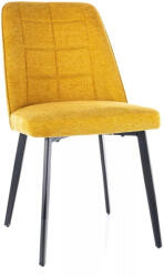 SIGNAL MEBLE Aldo Brego Curry Étkezőszék Fekete Fém Vázzal (SIG-ALDOBRCCU)