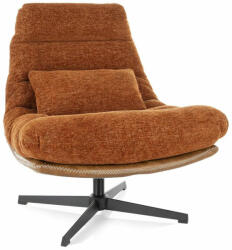 SIGNAL MEBLE Felicia Raven Forgó Fotel Fahéjbarna Szövet Fekete Vázzal (SIG-FELICIARCY) - prodis