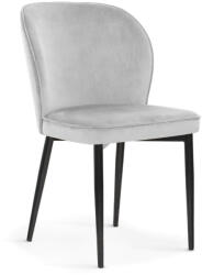 ATREVE AINE Kárpitozott Szék Szürke Bársony Fekete-Arany Lábakkal (ATE-AINECHSTGR1XXXP)