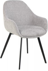 SIGNAL MEBLE Vinto Brego Szürke Étkezőszék Fekete Fém Vázzal (SIG-VINTOBRCSZ)