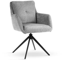 ATREVE Monica Forgó Kárpitozott Szék Szürke Fekete Lábbal (ATE-MONICHXXTGEYBCKI)