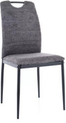SIGNAL MEBLE Rip Brego Modern Étkezőszék Szövet Sötétszürke Fémvázas Fogantyús (SIG-RIPBRCCSZ)