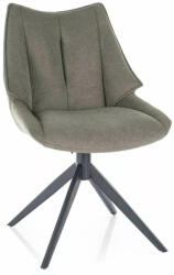 SIGNAL MEBLE Coda Vardo Forgó Étkezőszék Olívazöld Szövet Fekete Vázzal (SIG-CODAVACOL)