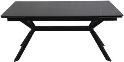 SIGNAL MEBLE Imperia 160 Kihúzható Kerámia Étkezőasztal Matt Fekete (SIG-IMPERIAC160)