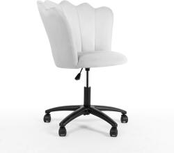 ATREVE Princessa Forgó Szék Ezüst Kagyló Kárpitozású Fekete Lábbal (ATE-PRINCHXXLGRBCKI)