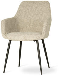 ATREVE NANO Forgó Kárpitozott Szék Bézs Fekete Lábakkal (ATE-NANOCHXXKKIBCKI)