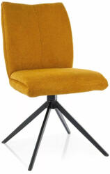 SIGNAL MEBLE Coco I Vardo Forgó Étkezőszék Curry Szövet Fekete Vázzal (SIG-COCOIVACCU)