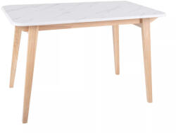 SIGNAL MEBLE Marcus Márvány Hatású Étkezőasztal Tölgy Lábakkal (SIG-MARCUSBMAD120)