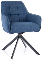 SIGNAL MEBLE Metro Bjorn Forgó Szék Tengerészkék Szövet Auto-Return Funkcióval (SIG-METROBJCGR)