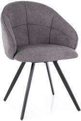 SIGNAL MEBLE Capri Vardo Forgó Szék Szürke Szövet Fekete Vázzal Auto-Return Funkcióval (SIG-CAPRIVACSZ)