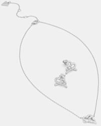 Guess nyaklánc és fülbevalók LOVE BITES - ezüst Univerzális méret