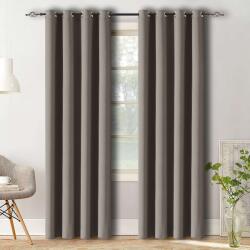  Draperie OXFORD maro-gri 140x250 cm Agatat: Inele metalice