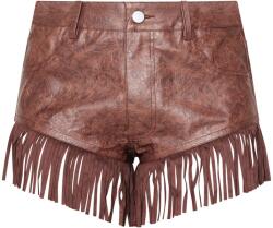 Prettylittlething KC24221 Prettylittlething Rövidnadrág Öko Bőr Rojtokkal (48) Xxs