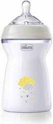 Chicco Natural Feeling cumisüveg 330ml 6m+, szürke