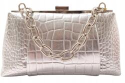  Elegáns Ezüst Színű Alkalmi Borítéktáska Kézitáska (OL-2-P)