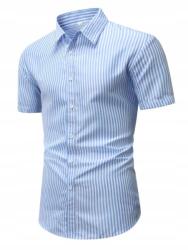 Shein IC45211 Shein Csíkos Rövid Ujjú Ing (48) Xs