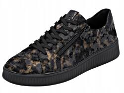 Remonte D2E02-03 méret36 fekete bőr tornacipő Soft Rieker félcipő (D2E02-03)