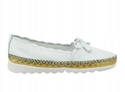 The Flexx Kényelmes Flexx C122 fehér bőr mokaszin, 40-es méret (c122)