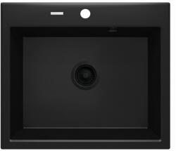 Deante Andante Zqn N103 mosogató, fekete, 1 rekeszes, 600×520mm (ZQN N103)