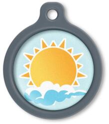 Blucky Sunny Pastel Turquoise Dog Tag large
