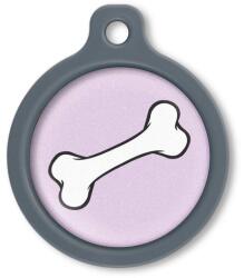 Blucky Bone Pastel Purple Dog Tag large - falatozoo