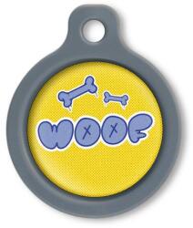 Blucky Graffiti Yellow Dog Tag medium