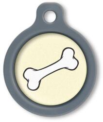 Blucky Bone Pastel Yellow Dog Tag medium - falatozoo