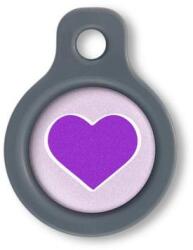 Blucky Heart Pastel Purple Dog Tag small