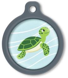 Blucky Baby Turtle Pastel Turquoise Dog Tag large