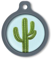 Blucky Cactus Pastel Turquoise Dog Tag large