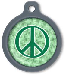 Blucky Graffiti Turquoise Green Dog Tag large