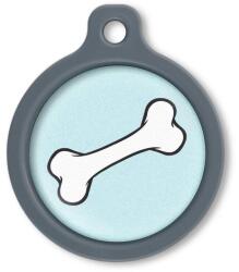 Blucky Bone Pastel Turquoise Dog Tag large - falatozoo