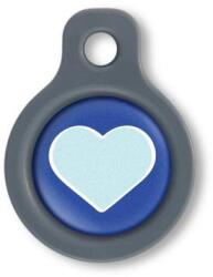 Blucky Heart Dark Blue Dog Tag small - falatozoo