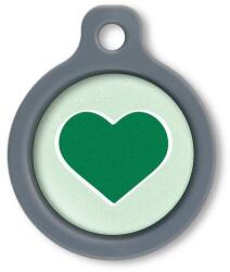 Blucky Heart Pastel Green Dog Tag medium