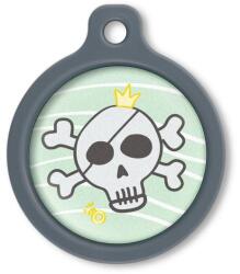 Blucky Pirate Turquoise Green Dog Tag large