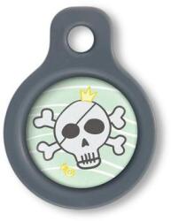Blucky Pirate Turquoise Green Dog Tag small